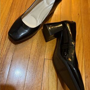 Nine West Black Patent Leather Heels